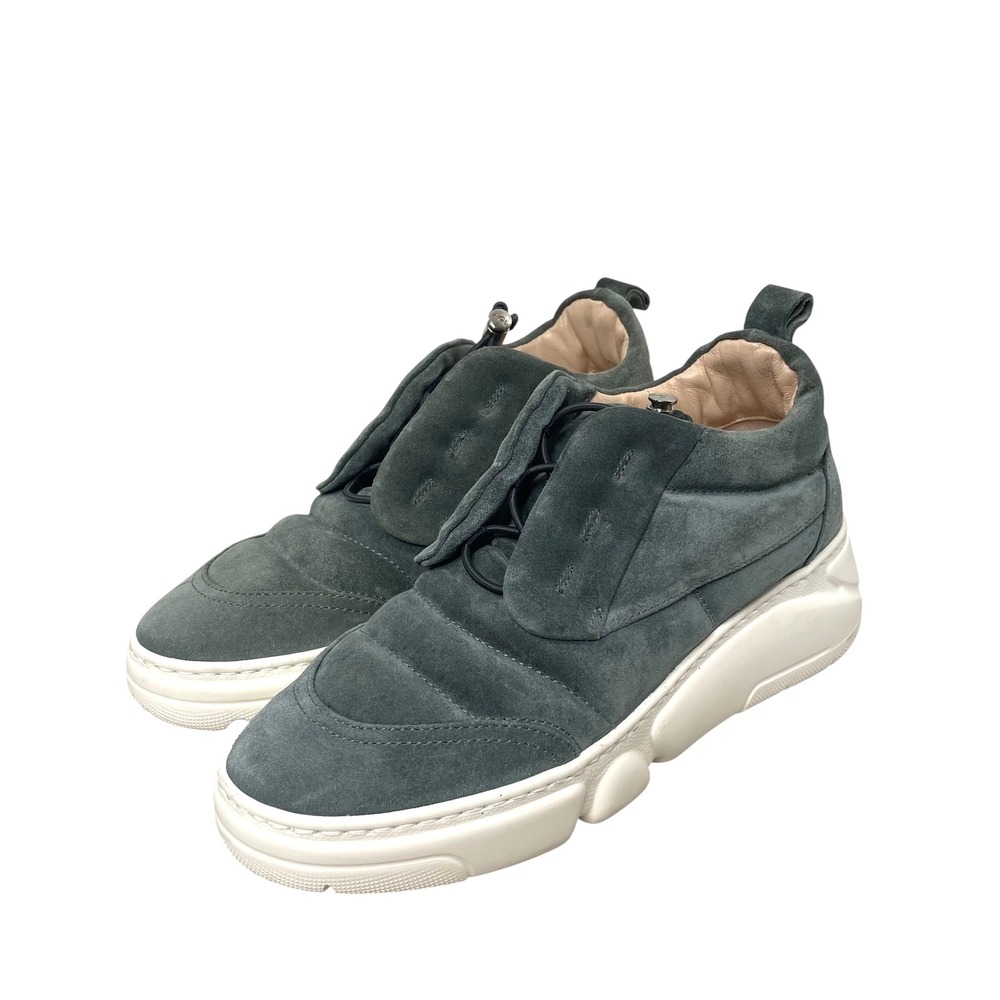 AGL Venus Suede Sneakers Size 37.5 sage green ATTILIO GIUSTI LEOMBRUNI